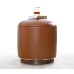 Σκαμπώ Milotte Camel 43x42cm ed6124