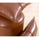 Σκαμπώ Milotte Camel 43x42cm ed6124 - Image 4