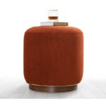 Σκαμπώ Zeone κεραμιδί 43x42cm ed6125