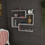 Ραφιέρα Porto άσπρο μελαμίνη 90x22x82εκ ed6129