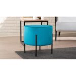 Σκαμπό Flow μπλε μεταλλικά πόδια 40x40x40εκ ed6136 - Image 4