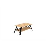 Τραπέζι σαλονιού Kuba Sapphire μελαμίνη μεταλλικά πόδια 98x50x43εκ ed6140 - Image 3