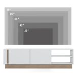 Έπιπλο τηλεόρασης Camillo λευκό 160x35x45 cm ed6146 - Image 3