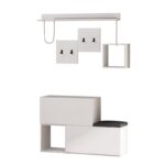 Έπιπλο εισόδου Holdon άσπρο μελαμίνη 120x40x78εκ ed614 - Image 3