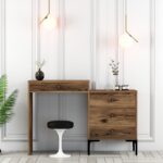 Κονσόλα Lizbon καρυδί 124x40x84 7cm ed6152