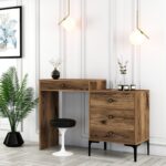 Κονσόλα Lizbon καρυδί 124x40x84 7cm ed6152 - Image 5