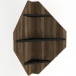 Ραφιέρα Bosco καρυδί μαύρο μελαμίνη 59 1x39 5x90εκ ed6158 - Image 3