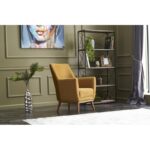 Πολυθρόνα Germo χρυσή 74x75x80cm ed6172 - Image 5