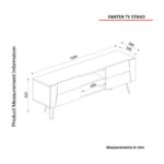 Έπιπλο tv Fante μελαμίνη 150x36 8x50cm ed6174 - Image 2