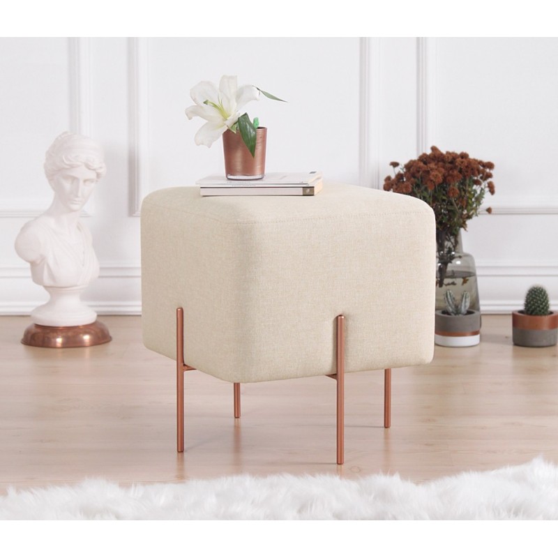 6199_0-800x800 Σκαμπώ Rame κρεμ 42x40cm ed6199 - Image 1