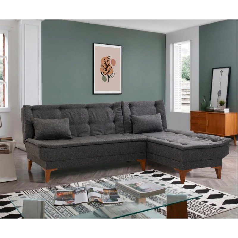 6204_0-800x800 Γωνιακός καναπές Santo Ανθρακί 225x85x86cm ed6204 - Image 1