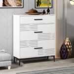 Συρταριέρα Alberto λευκό χρώμα 108 6x60x35cm ed6222