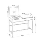 Κονσόλα Amour 100x50x74cm μελαμίνη ed6227 - Image 3