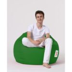 Πουφ Premium XXL πράσινο αδιάβροχο ύφασμα 115x39cm ed6229 - Image 3