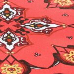 Σκαμπό Como κόκκινο ξύλινα πόδια 65x65x40εκ ed6257 - Image 2