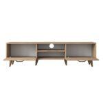 Επιπλο τηλεόρασης Donna καρυδί χρώμα 180x35x48 3cm ed6266 - Image 4