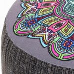 Σκαμπό Enna γρκι ξύλινα πόδια 40x40x42εκ ed6267 - Image 4