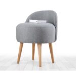 Σκαμπώ Corville γκρι 48x47x42cm ed6279