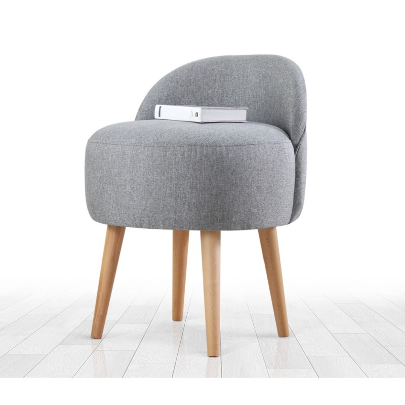 6279_0-800x800 Σκαμπώ Corville γκρι 48x47x42cm ed6279 - Image 1