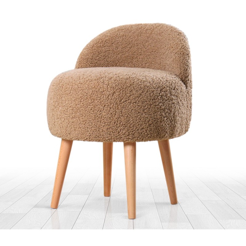 6280_0-800x800 Σκαμπώ Corville καφέ 48x47x42cm ed6280 - Image 1