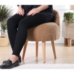 Σκαμπώ Corville καφέ 48x47x42cm ed6280 - Image 4