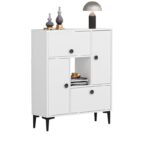 Μπουφέ Lato άσπρο χρώμα μελαμίνη 90x29 6x105cm ed6281 - Image 4