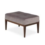 Σκαμπώ Design εκρού 68x45x41cm ξύλο και ύφασμα ed6305 - Image 3