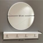 Έπιπλο εισόδου Vito άσπρο μελαμίνη καθρέπτης 80x15x15εκ ed6308 - Image 5