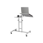 Βοηθητικό τραπέζι σαλονιού τραπέζι laptop Glen άσπρο μαύρο 37x40x87cm ed6319 - Image 5