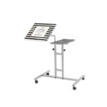 Βοηθητικό τραπέζι σαλονιού τραπέζι laptop Glen άσπρο μαύρο 37x40x87cm ed6319 - Image 4