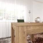 Τραπέζι Single 90x90x78cm μελαμίνη oak ed6330 - Image 4