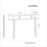 Κονσόλα Firma καρυδί χρώμα μελαμίνη 120x36x90cm ed637 - Image 2