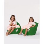 Πουφ Premium Kids πράσινο αδιάβροχο ύφασμα 60x25cm ed6382 - Image 2
