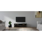 Έπιπλο τηλεόρασης Combe ανθρακί 140x40x40cm ed6384 - Image 4