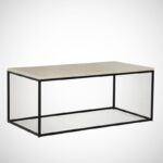 Τραπέζι σαλονιού Cosco δρυς μελαμίνη μεταλλικά πόδια 95x55x43εκ ed6385 - Image 4