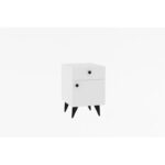 Κομοδίνο Bari λευκό 40x42x60cm ed6392 - Image 3