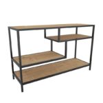 Έπιπλο τηλεόρασης Robbins μαύρο oak 120x39x75cm ed6405 - Image 4