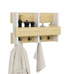 Ραφιέρα μπάνιου Wink Sapphire δρυς άσπρο μελαμίνη 60x15 6x35εκ ed6412 - Image 4