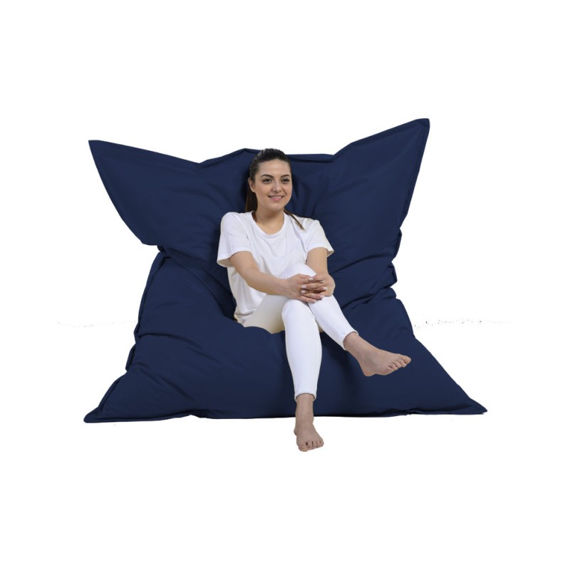 6419_0-800x800 Πουφ Giant Cushion 140x180 αδιάβροχο ύφασμα σκούρο μπλε ed6419 - Image 1