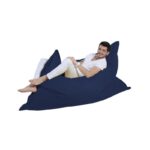 Πουφ Giant Cushion 140x180 αδιάβροχο ύφασμα σκούρο μπλε ed6419 - Image 4