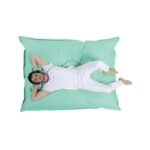 Πουφ Giant Cushion 140x180 αδιάβροχο ύφασμα Turquoise ed6420 - Image 4