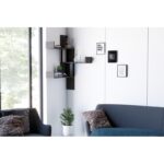 Ράφι τοίχου Bombe ανθρακί μελαμίνη 105x20x60cm ed6431