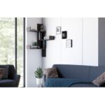 Ράφι τοίχου Bombe ανθρακί μελαμίνη 105x20x60cm ed6431 - Image 5