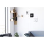 Ράφι τοίχου Bombe Sapphire Oak μελαμίνη 105x20x60cm ed6432 - Image 4