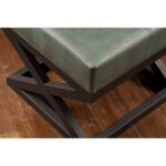 Σκαμπώ Cosi πράσινο χρώμα μεταλλικό 46x46x44cm ed6448 - Image 3