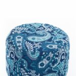 Σκαμπό Sassari σκούρο μπλε ξύλινα πόδια 40x40x42εκ ed6454 - Image 3