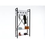 Έπιπλο εισόδου Alfa άσπρο μελαμίνη 90x34x180εκ ed645 - Image 4