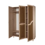 Ντουλάπα ρούχων Mode τρίφυλλη 135x52x192cm μελαμίνη oak ed6466 - Image 4