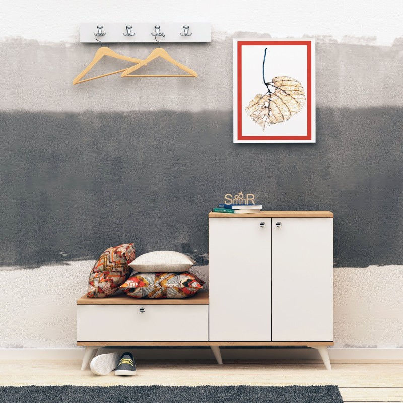 648_0-800x800 Έπιπλο εισόδου Evva δρυς άσπρο μελαμίνη 120x30x76εκ ed648 - Image 1