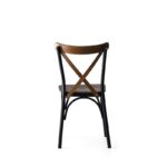 Καρέκλα Splendore καρυδί χρώμα μέταλλο 42x41x84cm σετ 4τεμ ed651 - Image 5